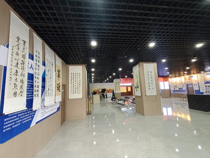 “一心向党，爱国拥军”首届爱国拥军书画展开幕(图4)